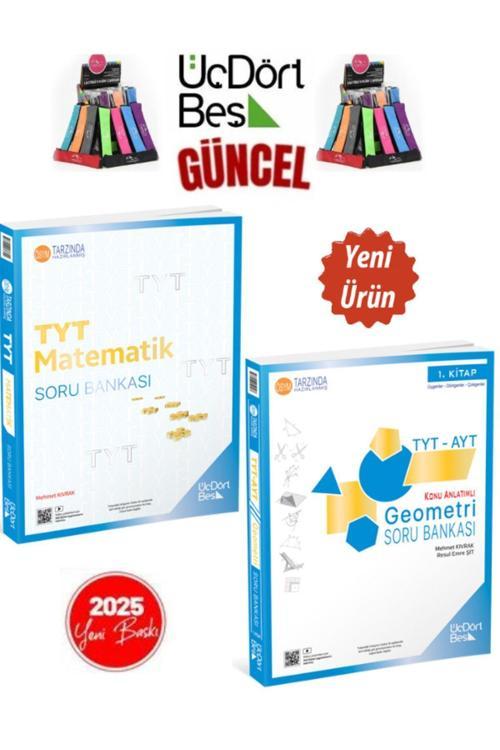 2025 TytAytGeometri-Matematik(2Kitap)Video Çözümlü Soru Bankası Seti+Kalemlik