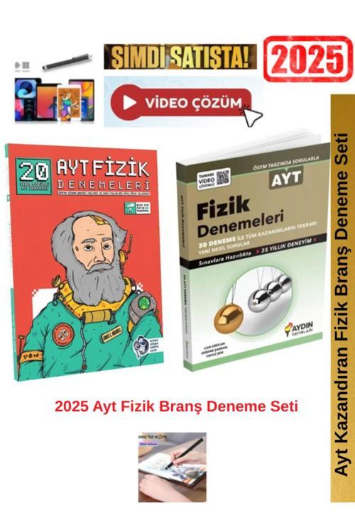 Ertan Sinan Şahin 2025 Ayt Fizik 20 Deneme+Aydın  Ayt Fizik 30Lu Deneme Seti+Android Kalem