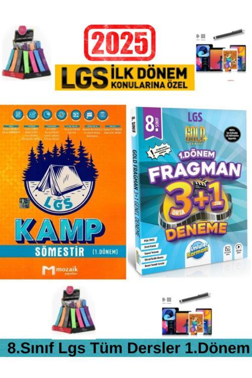 Mozaik 8.Sınıf Lgs 1.Dönem Tüm Dersler Soru Bankası+Ünlüler Fragman 3Orta+1Zor 1.Dönem Deneme+Kalem