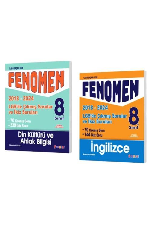 Fenomen Yayıncılık Fenomen Yayınları 8. Sınıf Lgs Din Kültürü + İngilizce Çıkmış Sorular Ve İkiz Soruları (2018-2024)