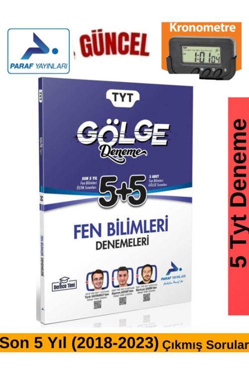 Paraf Yayınları Güncel Tyt Fen Bilimleri 5+5 (5Deneme+5ÇıkmışSoru)+Kronometre