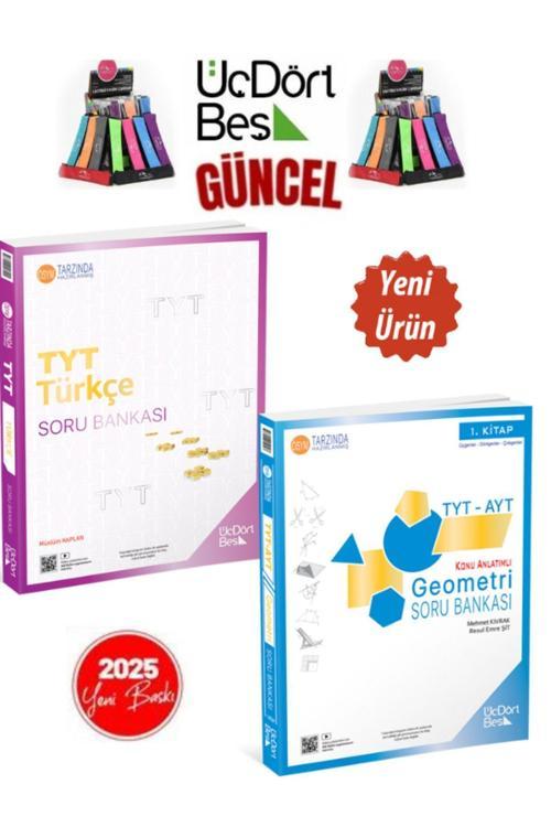 2025 Tyt Türkçe-TytAytGeometri(2Kitap)Video Çözümlü Soru Bankası Seti+Kalemlik