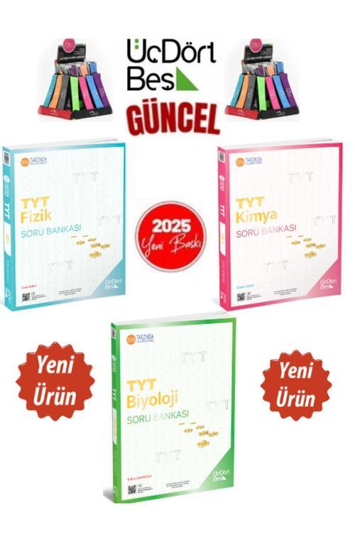 2025 Tyt Fizik-Kimya-Biyoloji(3Kitap)Video Çözümlü Soru Bankası Seti+Kalemlik