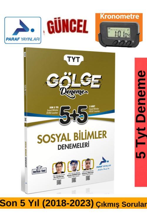 Paraf Yayınları Güncel Tyt Sosyal 5+5 (5Deneme+5ÇıkmışSoru)+Kronometre