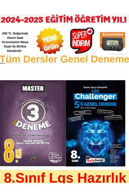Okyanus Mas. 8.Sınıf Lgs Tüm Dersler 3lü Deneme+KafaDengi Challenger Tüm Dersler Genel 5 Deneme