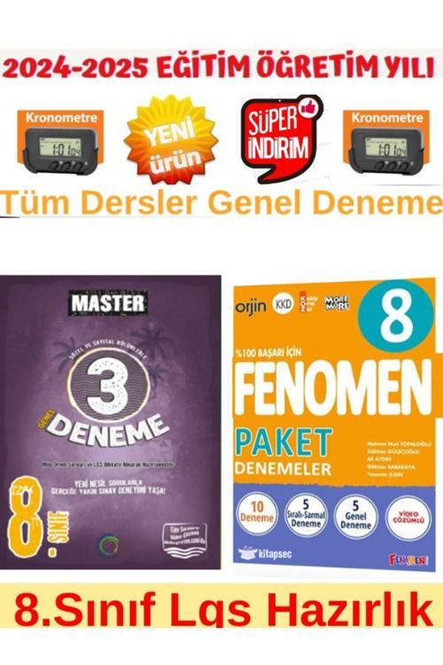 Okyanus Mas. 8.Sınıf Lgs Tüm Dersler 3lü Deneme+Fenomen 2025 8.Sınıf Lgs 10 Genel Deneme
