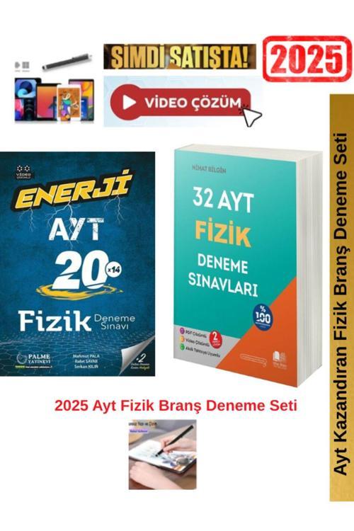 Palme Yayınevi Ayt Enerji Fizik 20X14 Branş Deneme+Nihat Bilgin Ayt Fizik 32 Li Deneme Seti+Android Kalem
