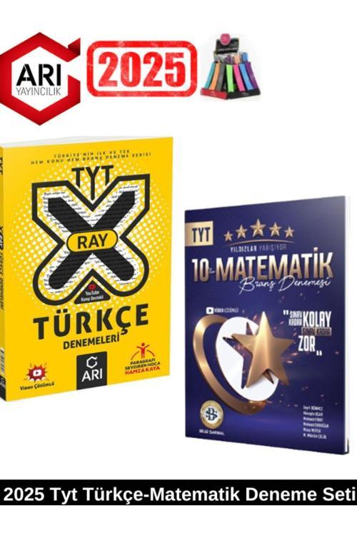 2025 Yıldızlar Tyt Matematik 10 Deneme+Arı X-Ray Tyt Türkçe Konu ve Branş Deneme Seti