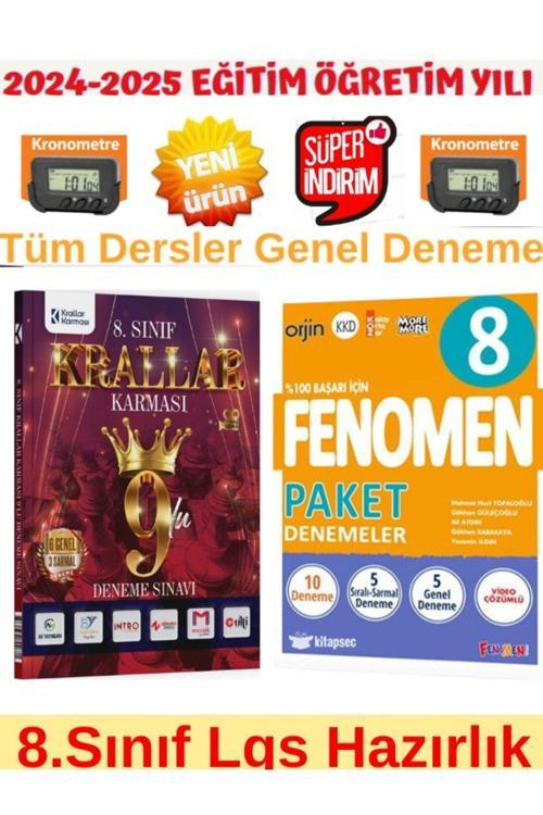 Krallar Karması 8.Sınıf Lgs Genel 9 lu Deneme+Fenomen 2025 8.Sınıf Lgs 10 Genel Deneme+Kronometre
