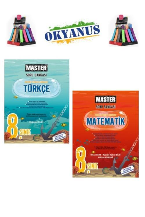 Güncel 8.Sınıf Lgs Hazırlık Master Türkçe-Matematik Beceri Temelli Soru Bankası +Kalemlik