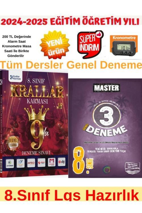 Krallar Karması 8.Sınıf Lgs Genel 9 lu Deneme+Okyanus Master 8.Sınıf Lgs Tüm Dersler 3lü Deneme