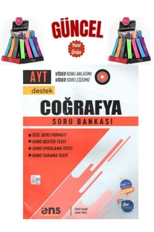 Güncel AYT Coğrafya Destek Video Konu Anlatımlı Video Çözümlü Soru Bankası+Kalemlik