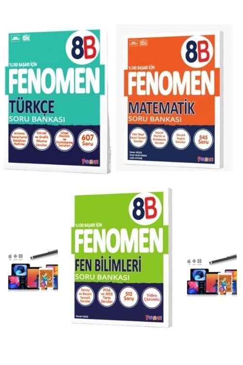 2025 Kurmay 8.sınıf Lgs Hazırlık Matematik8b-türkçe8b-fen8b Soru Bankası Seti Kalem