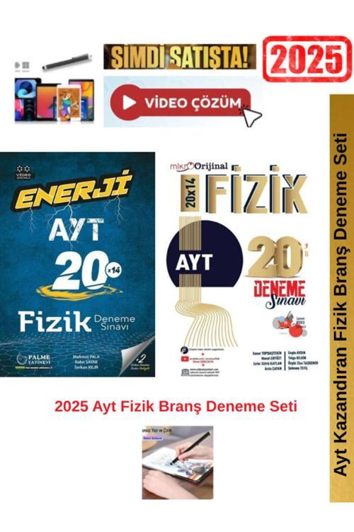 Palme Yayınevi Ayt Enerji Fizik 20X14 Branş Deneme+Mikro Orijinal Ayt Fizik 20X14 Deneme Seti+Android Kalem
