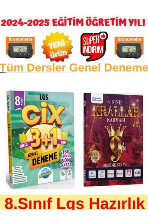 Ünlüler 8.Sınıf Cix 3+1 Lgs Tüm Ders 3+1 Deneme+Krallar Karması 8.Sınıf Lgs Genel 9 lu Deneme