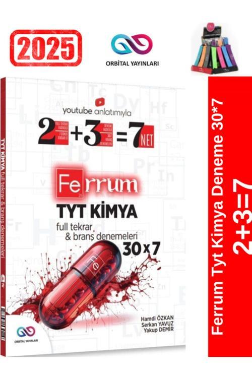 2025 Ferrum Tyt Kimya 30x7(210 Soru)Video Çözümlü Branş Denemesi+Cambridge Kalemlik