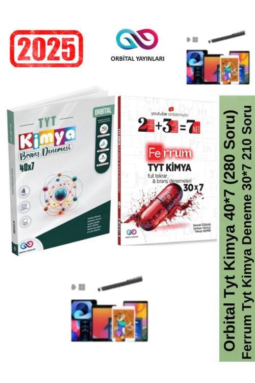 2025 Tyt Kimya 40x7 Branş Deneme+Ferrum Tyt 30x7 Branş Deneme Seti+Android Kalem