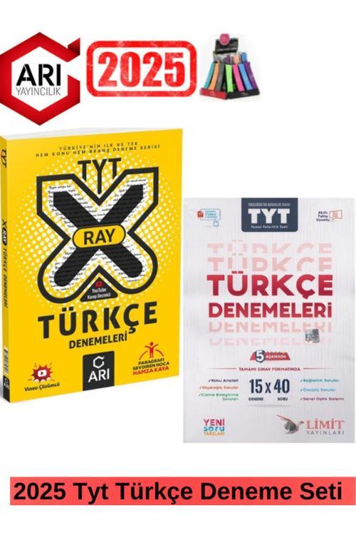 Arı X-Ray Tyt Türkçe Konu Ve Branş Deneme+Limit Tyt Türkçe 15x40 Deneme+Kalemlik
