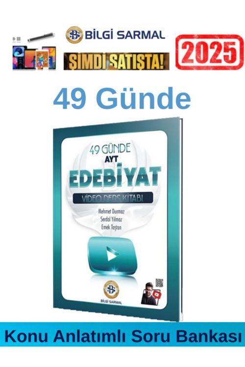 2025 49 Günde Ayt Edebiyat Video Ders Kitabı+Android Kalem (Konu Anlatımlı Soru Bankası)