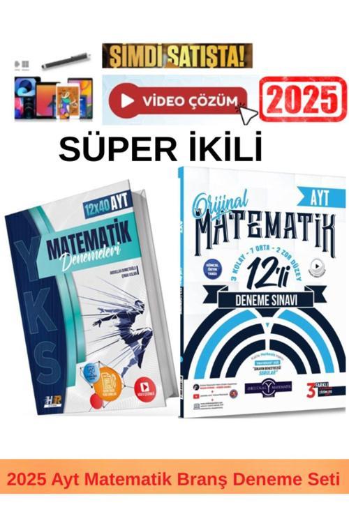 2025 Ayt Matematik 12x40 Deneme+Orijinal Ayt Matematik 12 Deneme+ Kalem