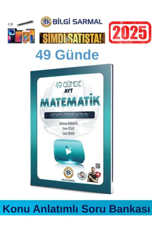 2025 49 Günde Ayt Matematik Video Ders Kitabı+Android Kalem (Konu Anlatımlı Soru Bankası)