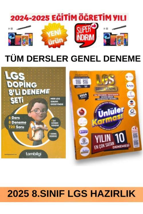 Ünlüler Karması Lgs 8.Sınıf 10+5 Genel Deneme+Tam Bilgi Tüm Dersler Lgs Doping 8 Deneme Seti