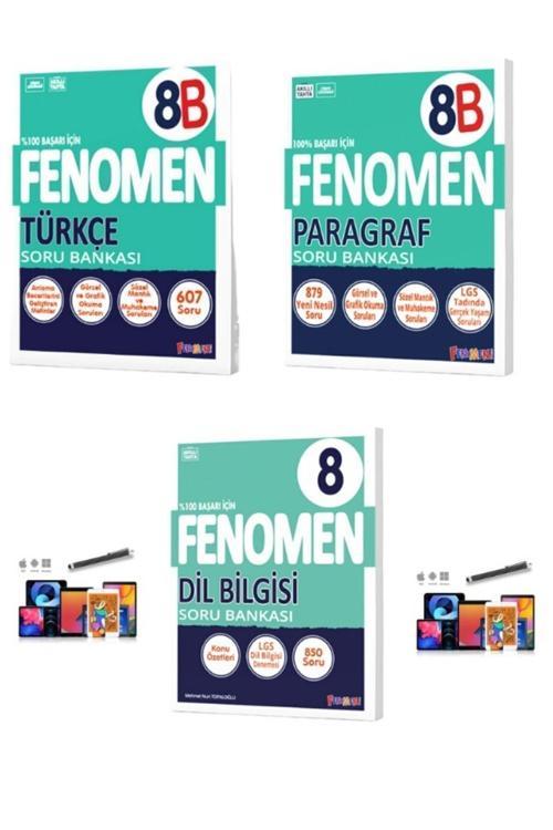2025 Kurmay 8.sınıf Lgs Hazırlık Türkçe8b-paragraf8b-dilbilgisi Soru Bankası Seti Kalem