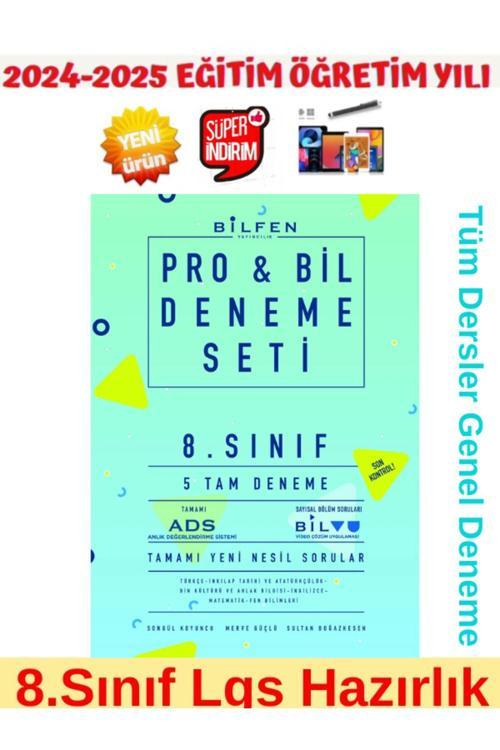 2025 8.Sınıf Lgs Hazırlık Probil 5 Tam Deneme Tüm Dersler Deneme Sınav+Android Kalem
