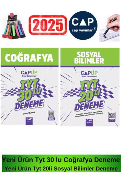 Çap Up 2025 Tyt Coğrafya30 -Sosyal20 li Branş Deneme Seti+Kalem+Lastikli Kalemlik