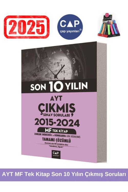 Çap Ayt Mf Tek Kitap Son 10 Yıl Konu Konu Çıkmış Tamamı Çözümlü Sorular +Kalemlik