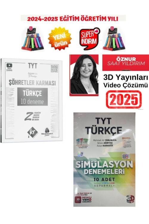 Söhretler Karması 2025 Tyt Türkçe 10 Deneme+3D 2025 Tyt Türkçe 10 Deneme(Öznur Hoca Çözümlü)