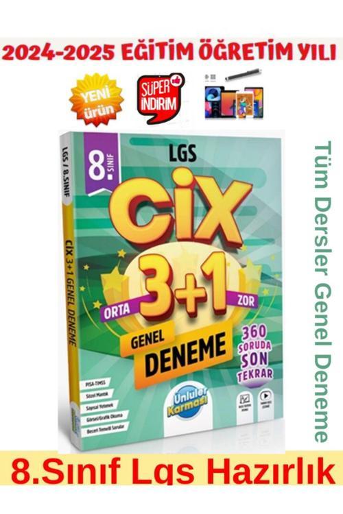 Ünlüler Karması 8.Sınıf Cix Lgs Hazırlık 3 Kolay+1 Zor Deneme+Android Kalem