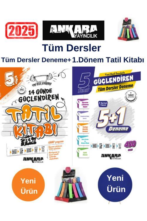 Güncel 5.Sınıf Lgs Güçlendiren 1.Dönem Kamp Tatil+5+1 Deneme 450 Soru Deneme Kitabı+Kalemlik