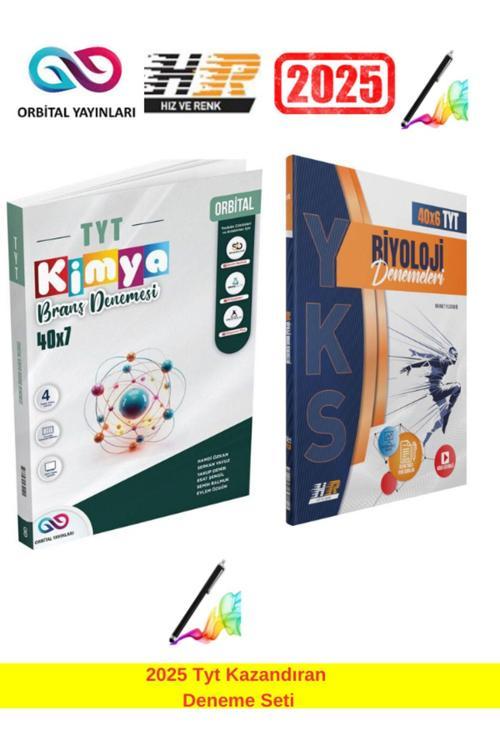 2025 Tyt Kimya 40x7 Branş Deneme+Hız ve Renk TYT Biyoloji 40 x 6 Denemeleri+Android Kalem