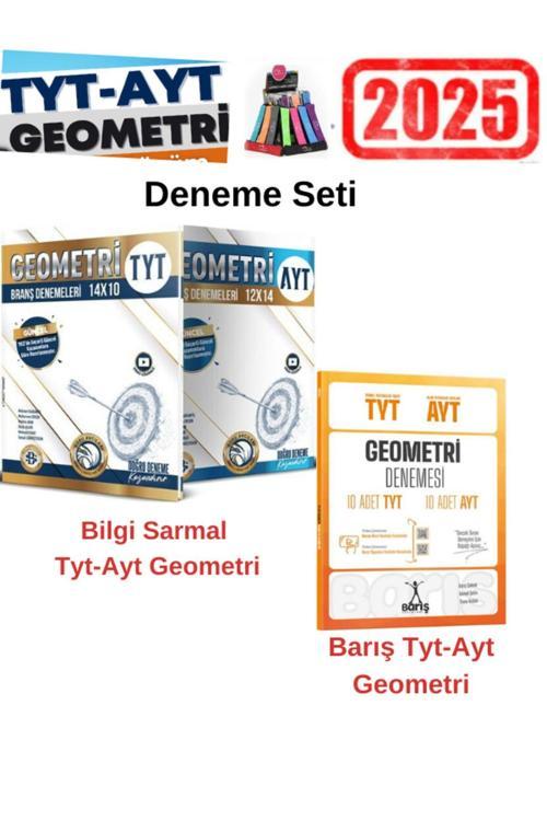 2025 Tyt-Ayt Geometri Tyt14-Ayt12 Deneme+Barış Tyt-Ayt Geometri Tyt10-Ayt10  Deneme+Kalemlik