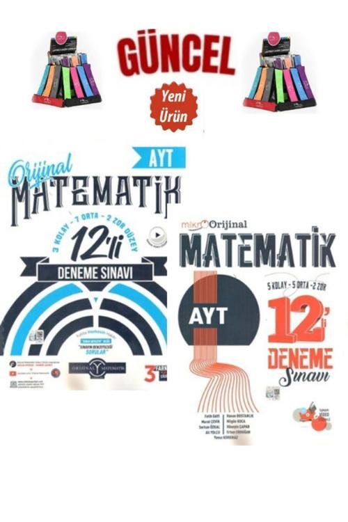 Orijinal Yayınları Güncel Ayt Matematik Video Çözümlü 12 Deneme+Mikro Orijinal Ayt Matematik 12 Deneme Seti+Kalemlik