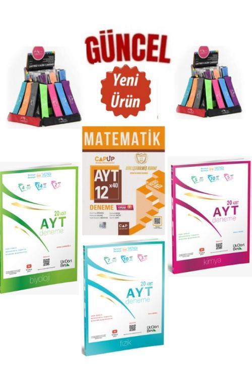 Üç Dört Beş Yayınları Güncel Ayt Fizik20+Kimya20+Biyoloji20 Deneme+Çap Ayt Matematik 12*40 Deneme+Kalemlik