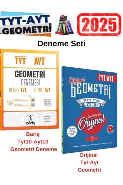 Barış 2025 Tyt-Ayt Geometri Tyt10-Ayt10 Deneme-Orijinal Geometri Tyt 24-Ayt14 Deneme Seti+Kalemlik