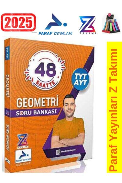 2025 Paraf Yayınları Paraf Z Takım TYT-AYT Geometri 48 SaatteVideo Soru Bankası+Kalemlik