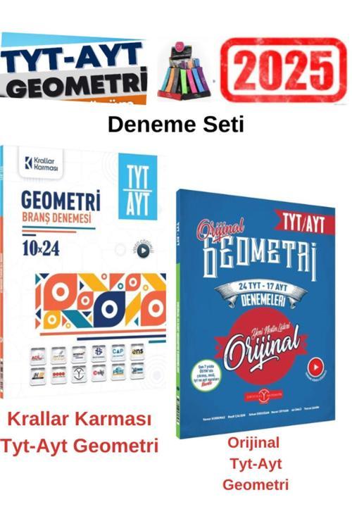 Krallar Tyt Ayt Geometri 10x24 Deneme+Orijinal Tyt Ayt Geometri 24-17 Deneme Seti+Kalemlik
