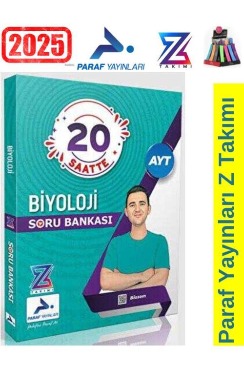 2025 Paraf Yayınları Paraf Z Takım AYT Biyoloji 20 Saatte Video Soru Bankası+Kalemlik
