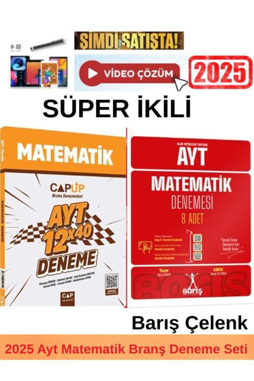 Çap Ayt Matematik 12x40 Deneme+Barış Ayt Matematik 8 Li Deneme+Kalem