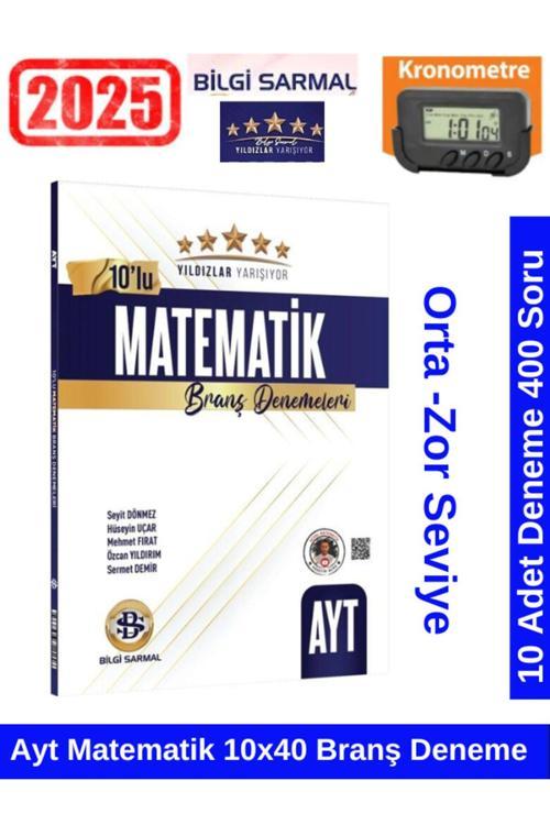 Güncel Yıldızlar Yarışıyor Ayt Matematik 10x40 Branş Deneme+Kronometre