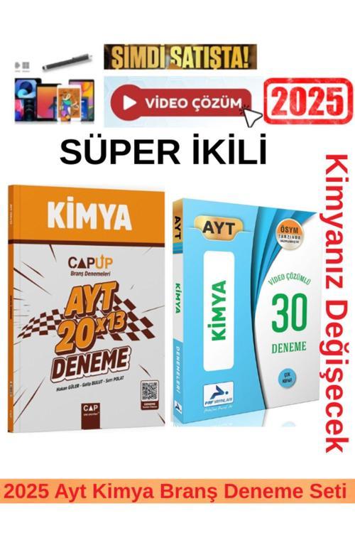 Çap Ayt Kimya 20x13 Branş Deneme +Paraf Ayt Kimya 30 Video Çözümlü Deneme Seti+ Kalem