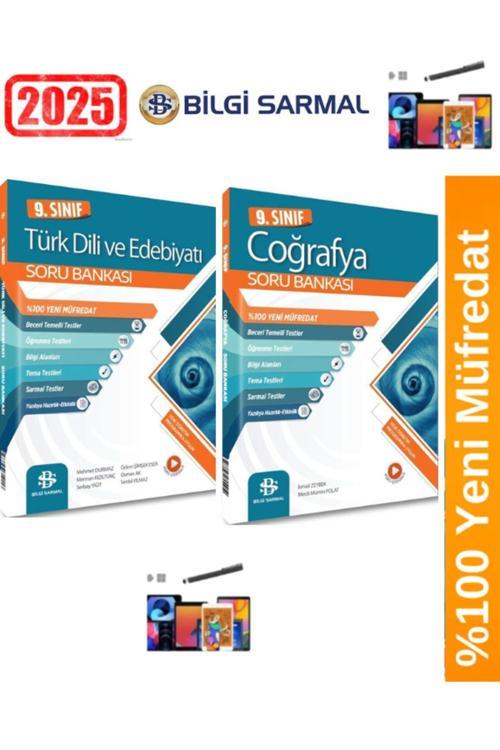 2025 9.Sınıf Türk Dili Edebiyatı -Coğrafya %100 Yeni Müfredat Soru Bankası Seti(2 Kitap)+ Kalem
