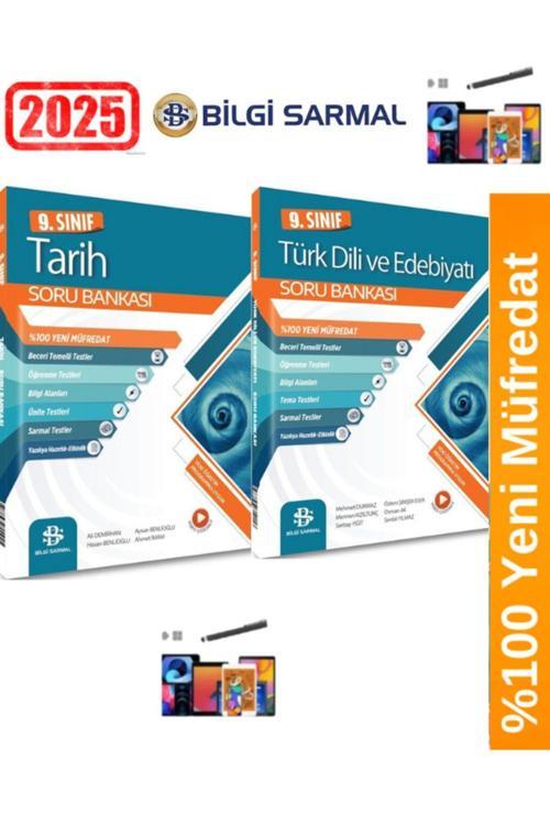 2025 9.Sınıf Türk Dili Edebiyatı -Tarih %100 Yeni Müfredat Soru Bankası Seti(2 Kitap)+ Kalem