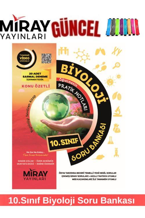 Miray Yayınları Güncel 10.Sınıf Biyoloji Soru Bankası Soru Bankası+Kalemlik