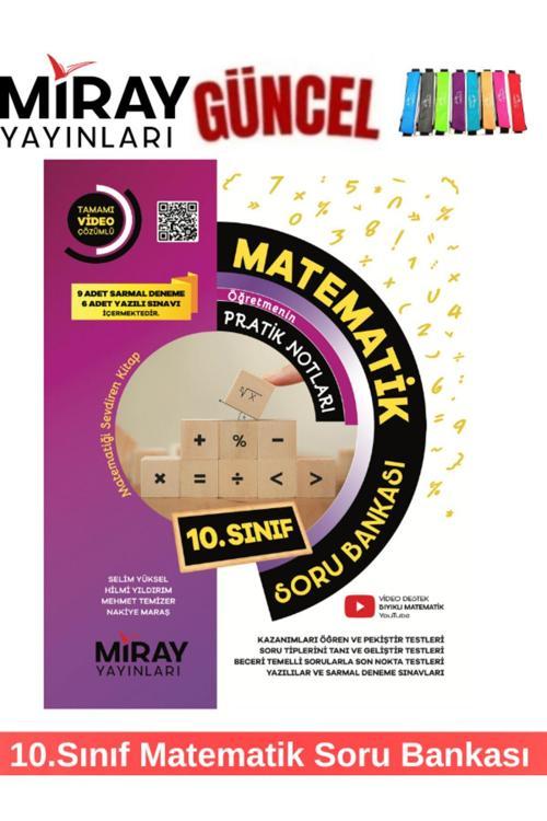 Miray Yayınları Güncel 10.Sınıf Matematik Soru Bankası Soru Bankası+Kalemlik