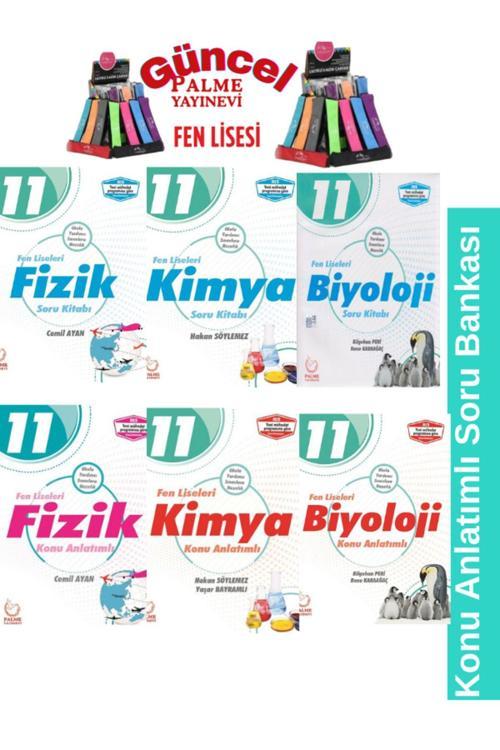 Güncel Baskı Fen Liseleri 11.Sınıf Fizik Kimya Biyoloji Konu Anlatımlı Soru Bankası Seti+Kalemlik