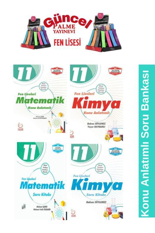 Güncel Baskı Fen Liseleri 11.Sınıf Matematik Kimya Konu Anlatımlı Soru Bankası Seti+Kalemlik